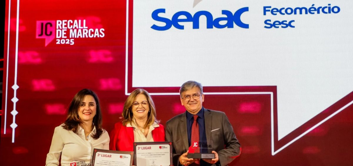 JC Recall confirma: Senac PE mais uma vez na memória dos pernambucanos