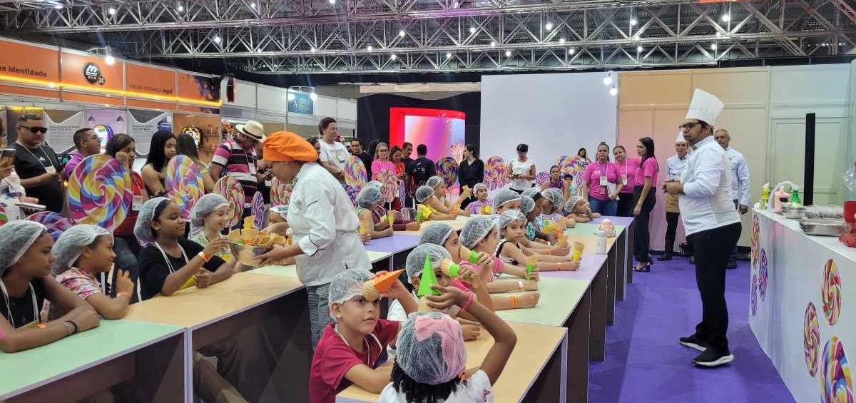 Espaço Kids da 1ª Feira de Confeitaria Senac é sucesso no primeiro dia de evento
